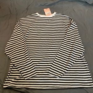 Misguided stripe drop shoulder top!